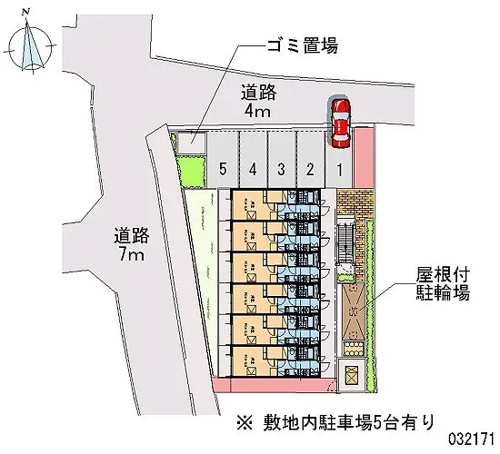 松原市北新町２丁目 月極駐車場